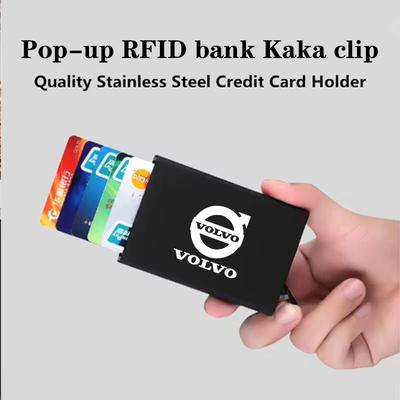 Card Holder Men Thin Slim Mini Minimalist Wallets Luxury for XC60 S90 XC90 S60 XC40 V60 V90 S40 Volvo EX30 C70 Accessories