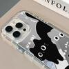 Playful Black Cat Collage Mirror Phone Case For iPhone 17 Pro Max 17 Air 16 E 15 16 14 13 12 11 Plus 7 8 XR XS X Back SE22 Cover