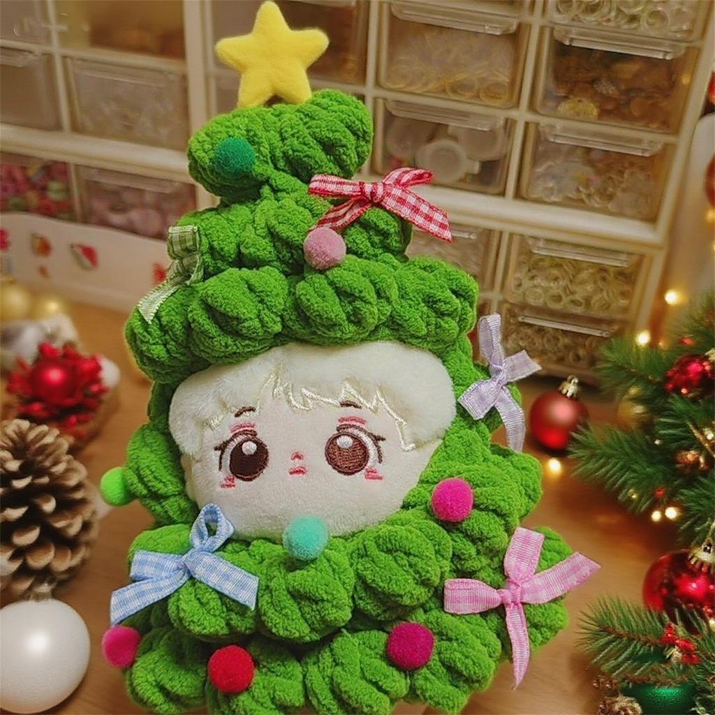 Love Christmas Doll Headset Plush Coat Clothes Doll Clothes Accessories Creative Doll Clothes