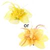 Women's Fashion Flower Feather Bead Corsage Hair Clip Bridal Hairband Brooch Pin Brida Barrettes Hair Accessories Jewelry