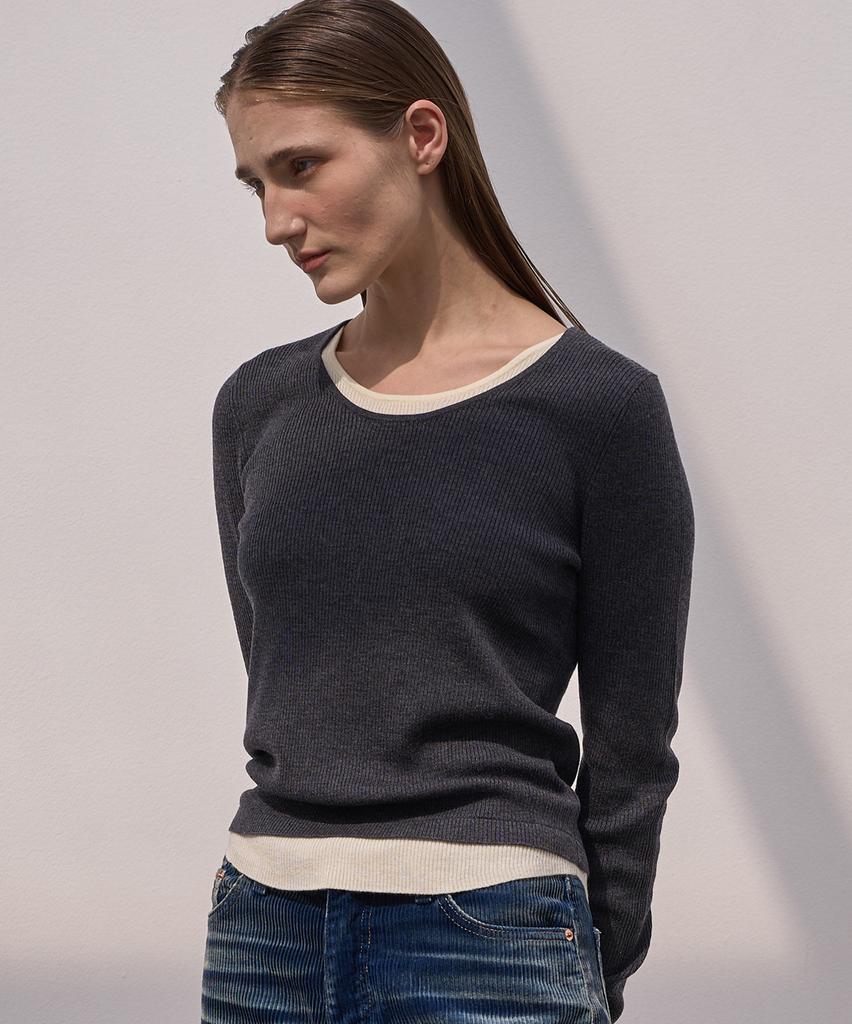 ELLIOTI Layered Knit Ts_3Color
