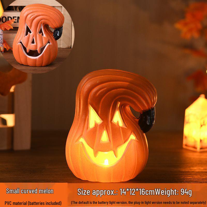 Halloween Light-Up Hollow Pumpkin Lantern for Outdoor Decor