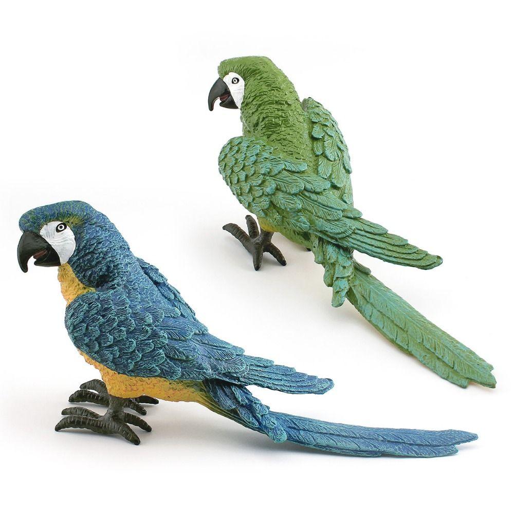 Creative Artificial Parrot Model Cute Lawn Figurine Miniature Landscape Ornament Bird Statue  Gift