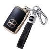 Kinotaka Toyota Exclusive TPU Smart Key Case for Prius 30 Prius Key Holder Series, Alpha, Aqua, 86, Vitz, Corolla, Etc. 2-Button (Style B, Black)