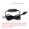 1 Stück USB-Stecker DC5V LED-Leuchten Online-Schalter Dimmregler mit 2 Meter Kabel 1W 3W 6W 10W Lichtplatine