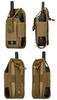 Phoenix Ikki Tactical Outdoor Case Pouch Holder for Handheld Molle System Desert Digital Camouflage Walkie-Talkie Radios, Pouch,