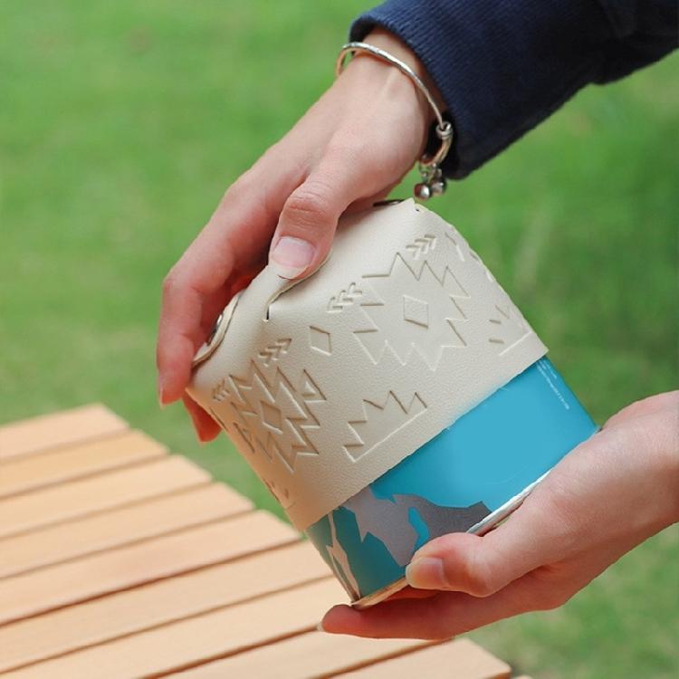 PU Gas Cylinder Cover Propane Tanks Cover Outdoor Hiking Camping Gas Tanks Storage Pouches Gas Cylinder Protective Cover