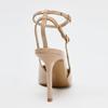 Fashion Summer New Baotou Patent Leather Stiletto Sandals Women's Pointed Toe Shallow Mouth Slip Strap Non-slip High Heels