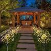 #F Solar Ground Light Automatic Switch Fireworks Landscape Lighting for Home Gar