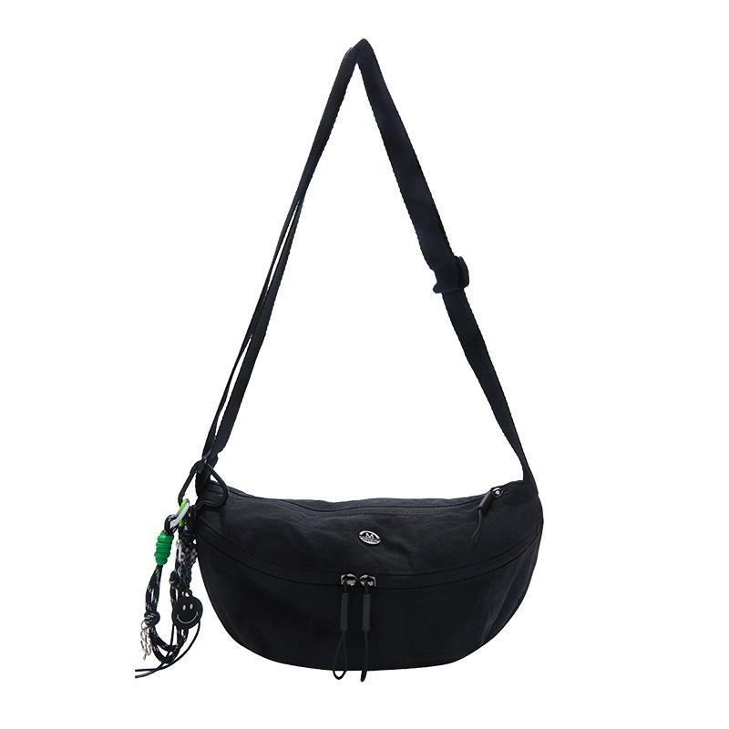 Crossbody bag women's bag nylon shoulder bag girl versatile casual bag sports underarm bag canvas bag dumpling bag