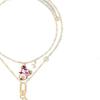 Louis Vuitton Lv X Takashi Murakami Superflat Collaboration Monogram Floral Pendant Necklace Women Necklace Gold M02499