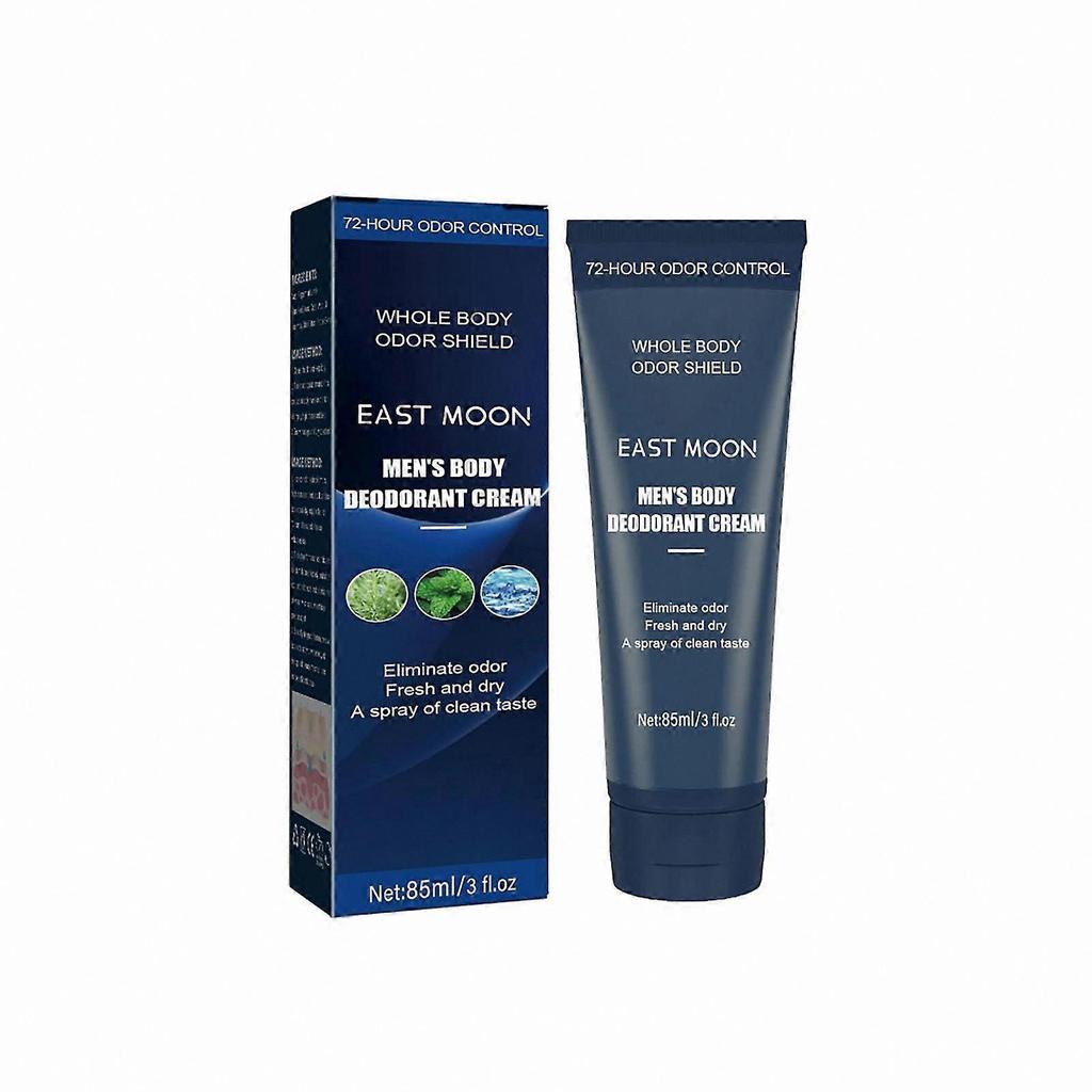 Men's Deodorant Cream for Whole Body Odor Control, Fresh and Dry Formula, Skin-Safe, 1-3 Pieces