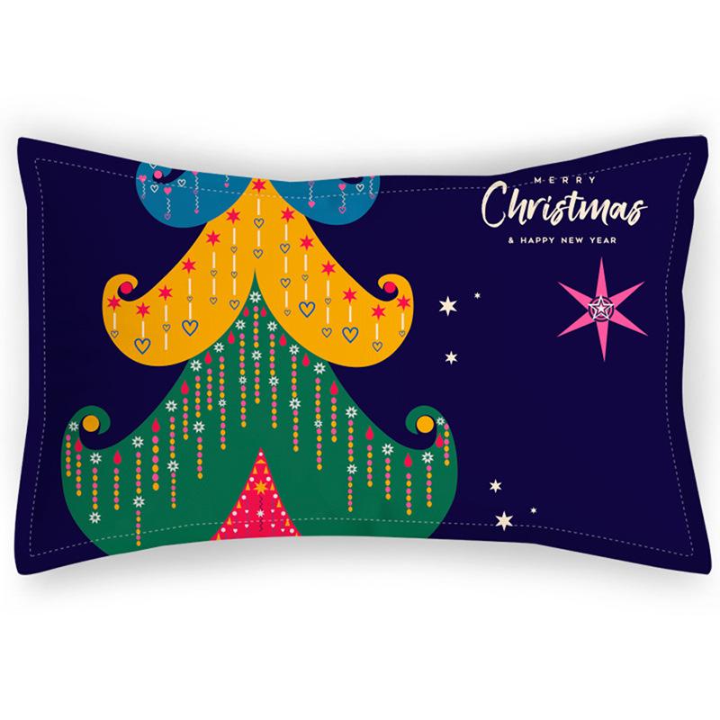 Velvet Printed Pillowcase Student Dormitory Multicolor Single Polyester Pillowcase Multicolor