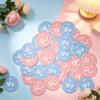 100 Pcs Cielito Lindo Gender Reveal Button Pins, Mexican Themed Team Boy Girl Badges For Pink Blue Baby Shower Party Favors Game