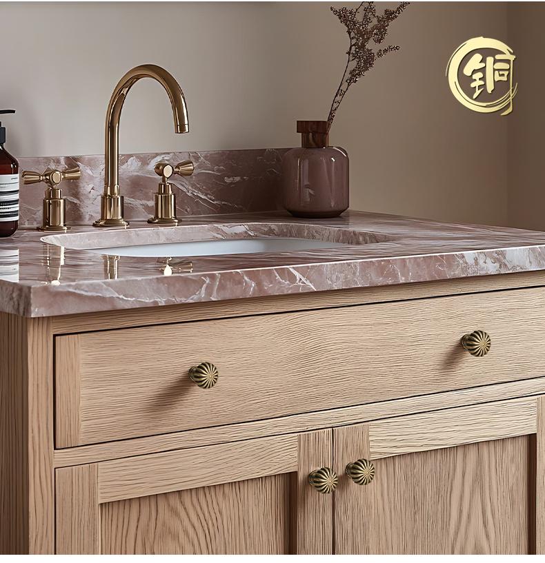 Brass Single-Hole Handle Solid Pure  Handle  Mini Drawer Knob Wardrobes Cabinets TV Stands  Bathroom Vanities Pull