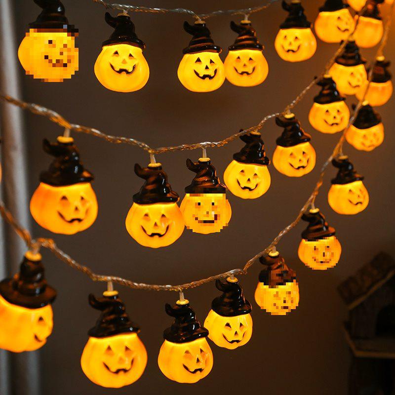

Halloween Pumpkin & Ghost String Lights for Holiday & Event Decor Battery 1.5m 10 lights