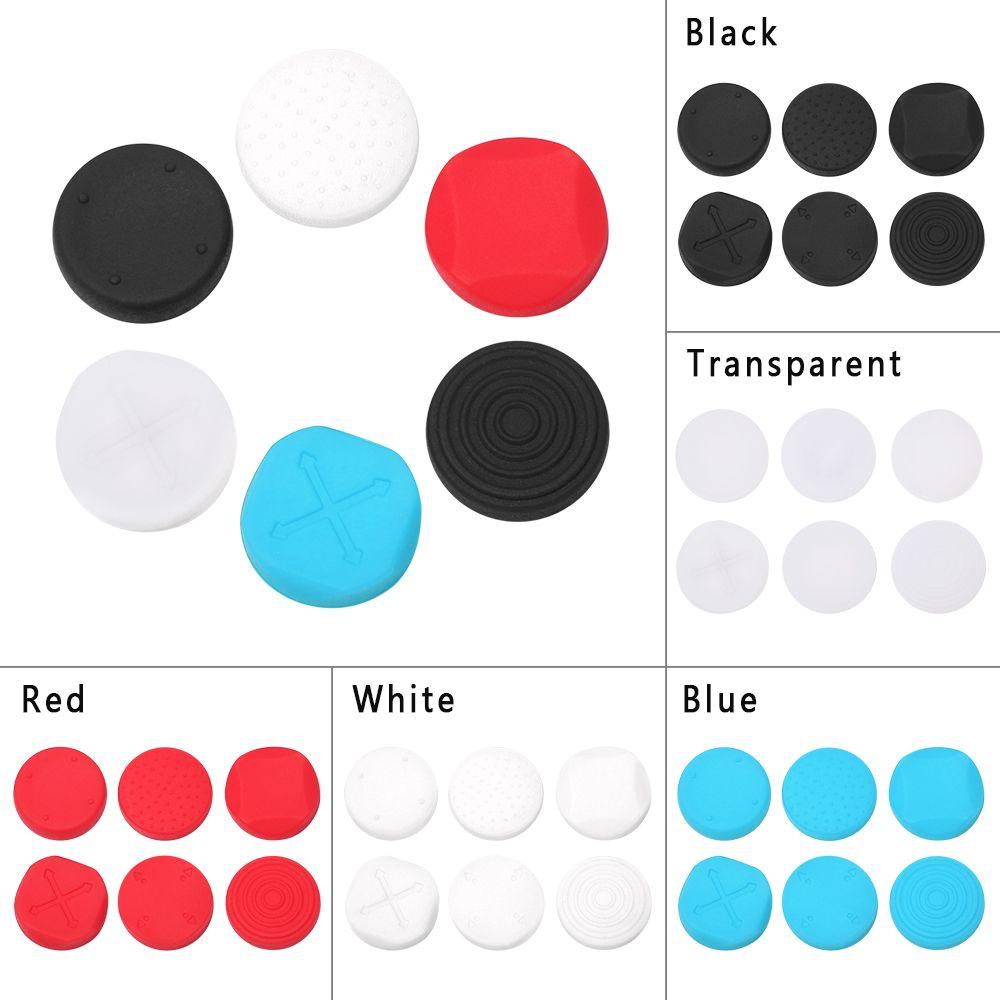 6 In 1 Silicone Thumbstick Grip Cap Joystick Analog Protective Cover Case For Sony PlayStation Psvita PS Vita PSV 1000/2000 Slim