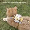 Adjustable Anti-Escape Outdoor Cat Harness with Plush Leash