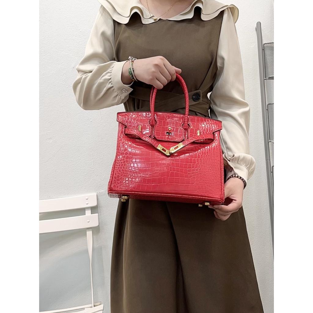 Grenzüberschreitende Amazon Krokodilleder-Muster Platin Tasche 2025 neue Mode vielseitig tragbare Umhängetasche Damen Hersteller Großhandel