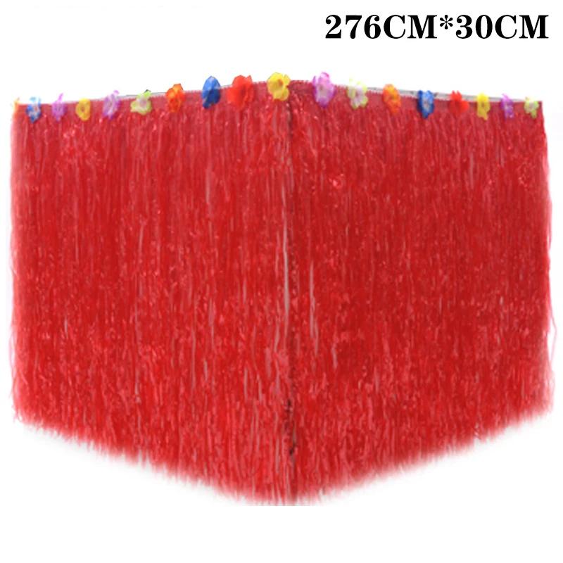200X60cm New  Table Hula Tropical Hawaiian Hula Dress Hula Dress Party Decorations Christmas New Year
