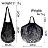 1/2pcs Cotton String Shopping Tote Bags Fruit Vegetable Storage Organizer Reusable Washable Grocery Eco Friendly Mesh Bags