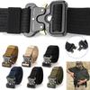 Adjustable Men Military Belt Buckle Combat Waistband Tactical Rescue Tool Rigger