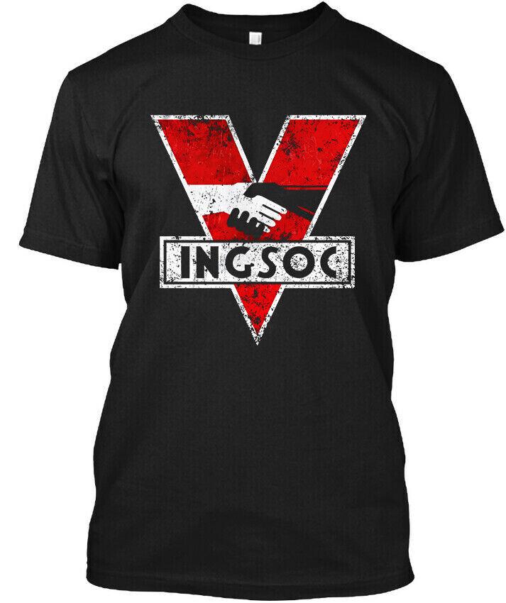 NEW POPULAR! Ingsoc English Retro Graphic Vintage Art Logo T-Shirt Size S-4XL Unisex T-Shirt XXL