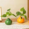 Orange Fruit Shaped Flower Vase Propagation Plastic Vase Desktop Art Vase Tabletop Decoration Bunch Centerpieces Home Decoration