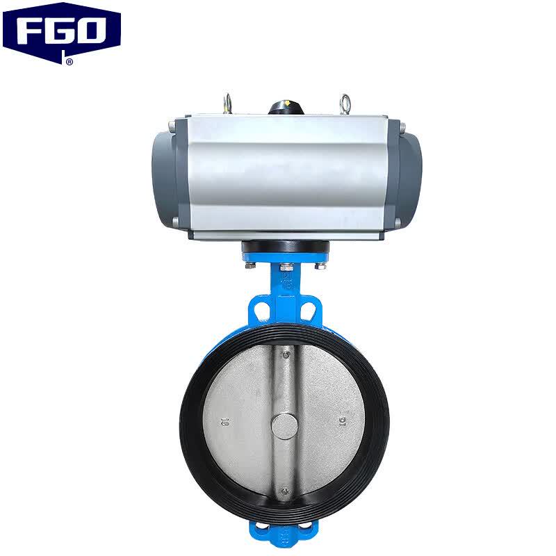 Valvola a farfalla pneumatica FGO con guarnizione EPDM