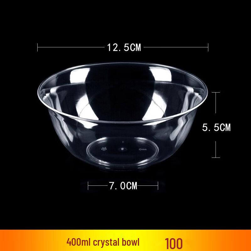 Premium Clear Disposable Serving Bowls