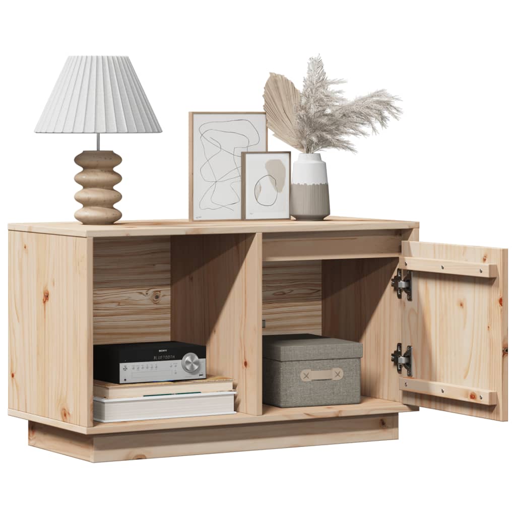 Vidaxl Szafka Pod Telewizor, 74X35X44 Cm, Lite Drewno Sosnowe