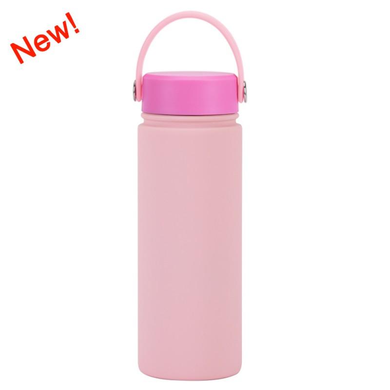 550ml Stainless Steel Vacuum Insulated Travel Mug With Wide Mouth Carry Strap - Outdoor Sports Water Bottle Gym Hiking