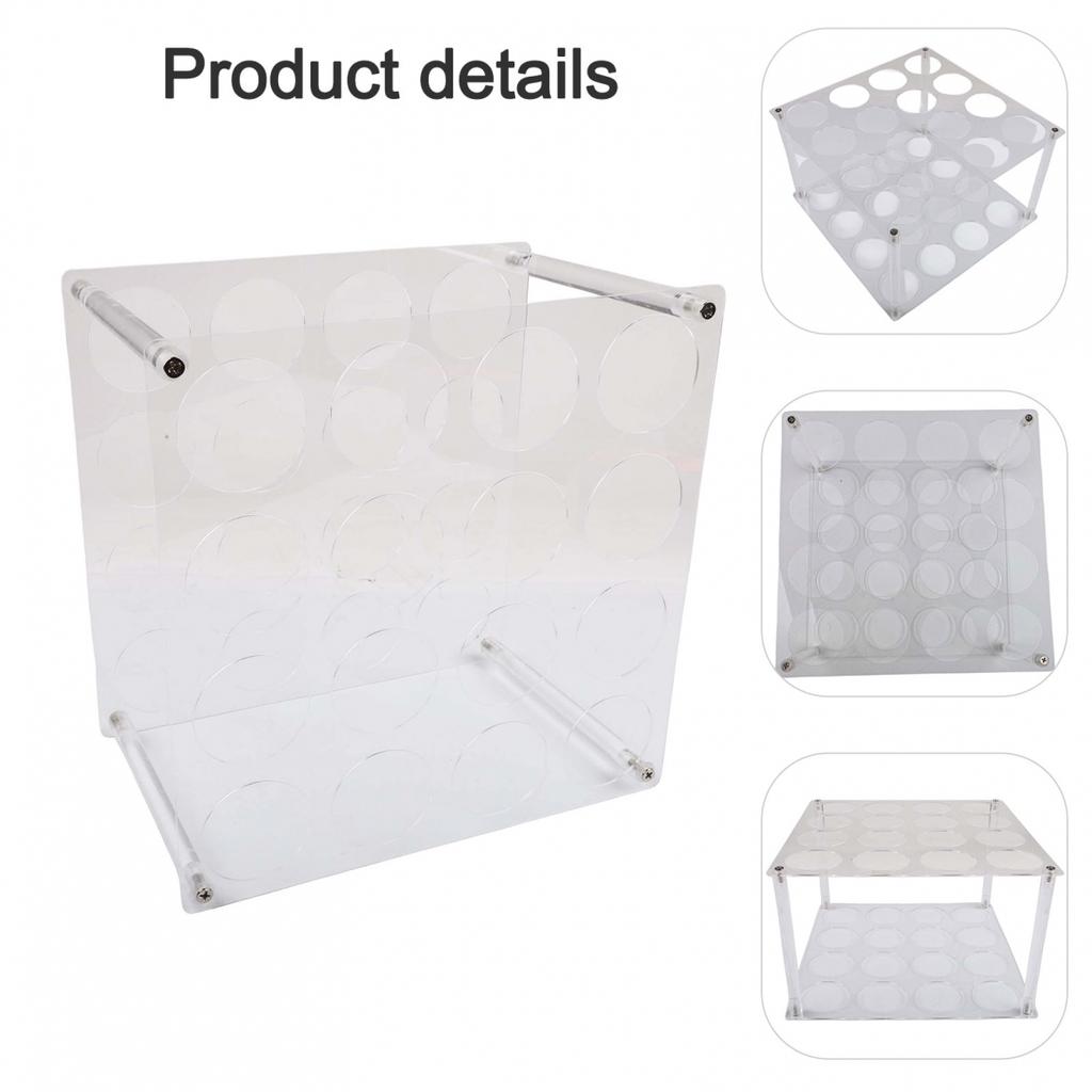 Vinyl Storage Rack with 16 Holes for Craft Rooms and Wrapping Paper