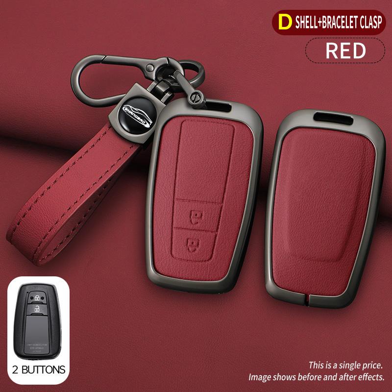 Car Key Case For Toyota Prius Camry Corolla C-Hr Chr Rav4 Prado Izoa Levin Avalon Zinc Shell Cover