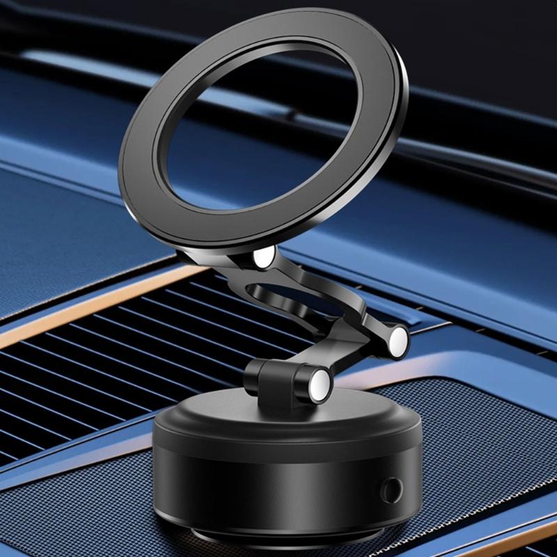 Vehicle Phone Mount Bracket Holder Vacuum Suction with Vacuum Attachment 360 Degree Rotation for Safe Driving Experience