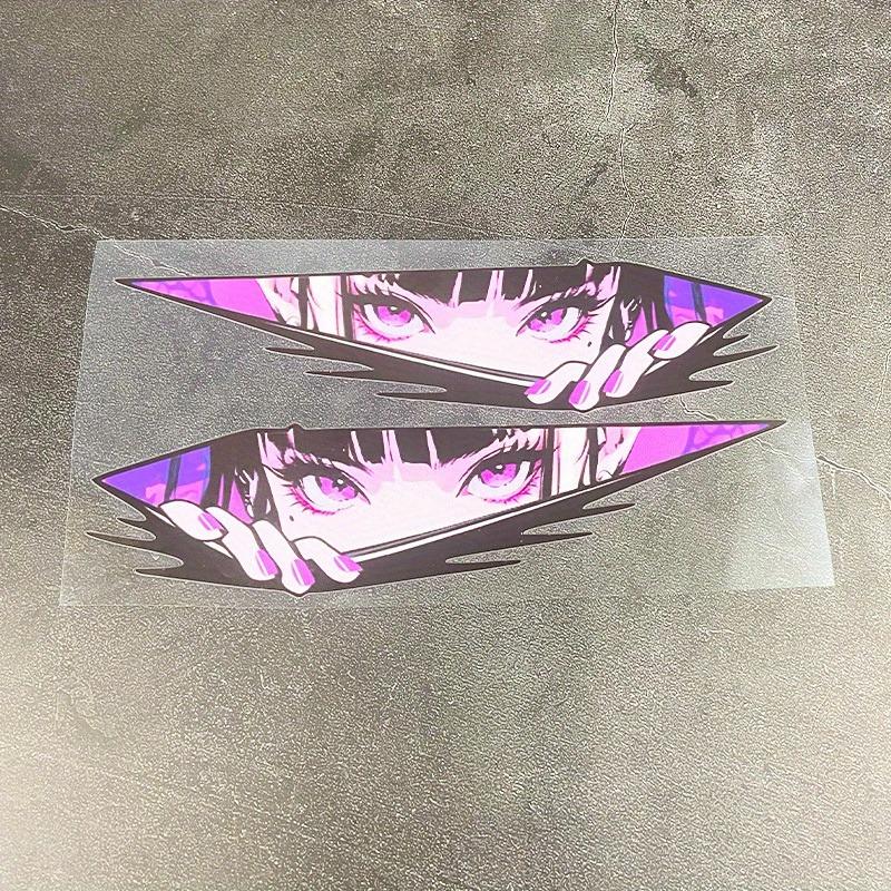 1Pair JDM Anime Motorcycle Stickers Waterproof for Motorbike Fuel Tank Side Panels DIY Scooter Helmet Box Durable Vinyl Decals