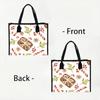 Christmas Printed Large Tote Bag Daily Casual Handbag Shopping Gift Carry Bag