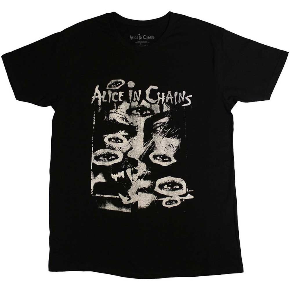 Alice In Chains T-Shirt All Eyes Band New Black Official