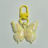 Colorful Butterfly With Colorful Letters Keychain Pendant Earphone Hanger Women Couple Keychain Bag Pendant Backpack Accessories