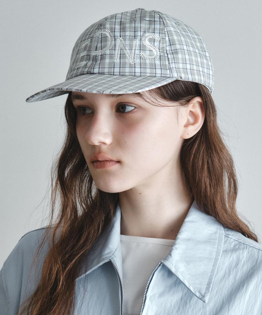 Wednesday Oasis For Woman Wednesday Stitch Ball Cap_Green Check(W26Acc03)