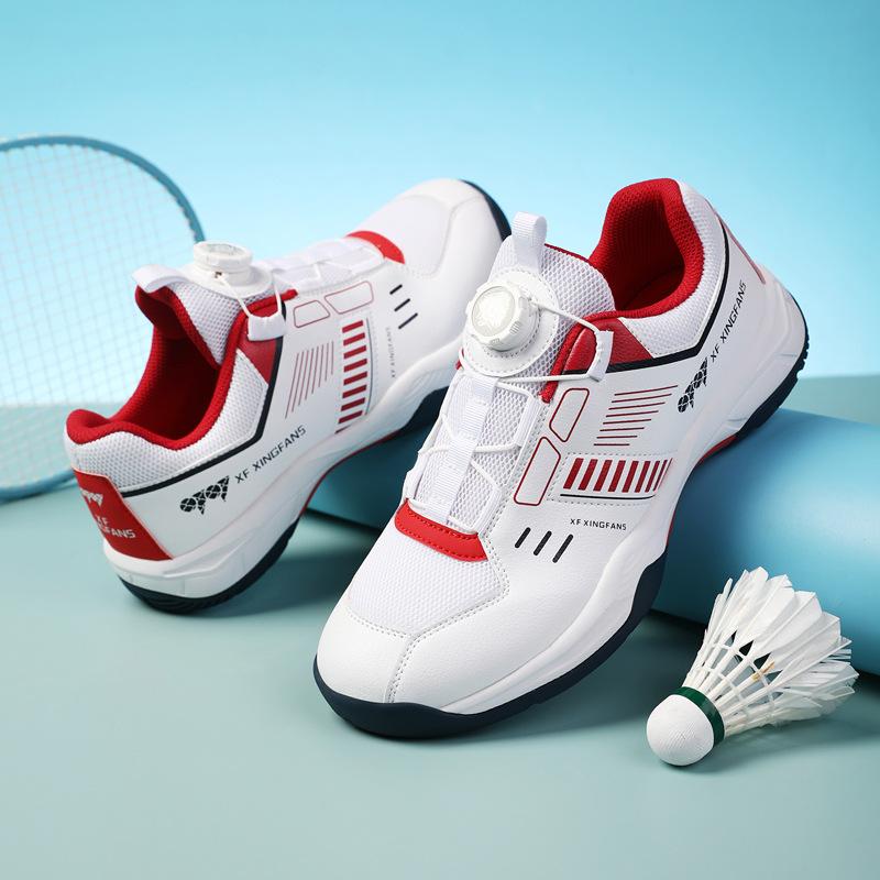 New Badminton Shoes Men's and Women's Professional Competition Training Non-Slip Breathable Ground-Fit Flying Sneakers
