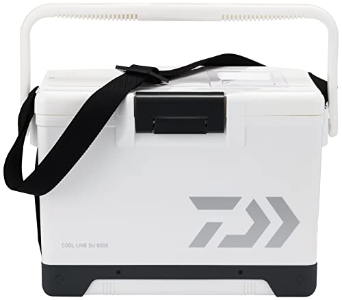 Daiwa Cutie frigorifică Cool Line SU800X Albă pentru pescuit, Compactă, 8 Litri
