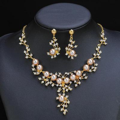 Pearl Necklace Set: Light Luxury Versatile Alloy Jewelry with Sweater and Clavicle Chains