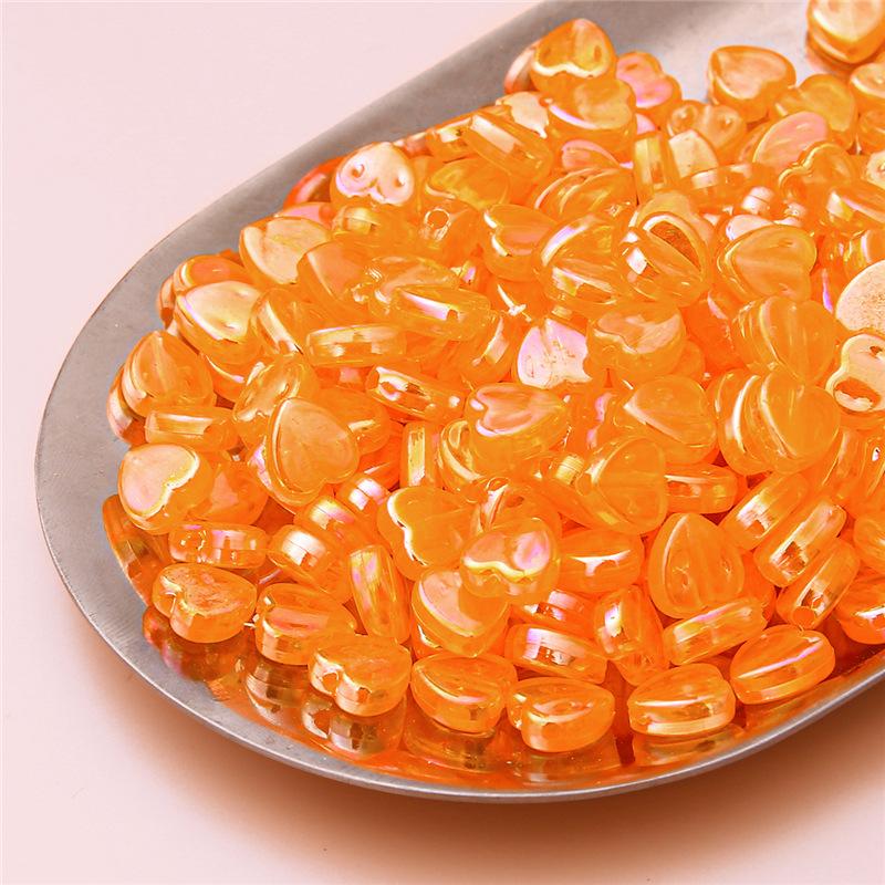 Handmade Beads Acrylic Color-plated Beads Handmade DIY Beaded Earrings Bracelet Cell Phone Chain Accessories Materials Loose Beads Making Accessories