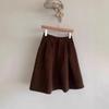 Highly recommended! Elegant A-line corduroy skirt for women, perfect for autumn/winter. Simple and versatile with a high-end aura.