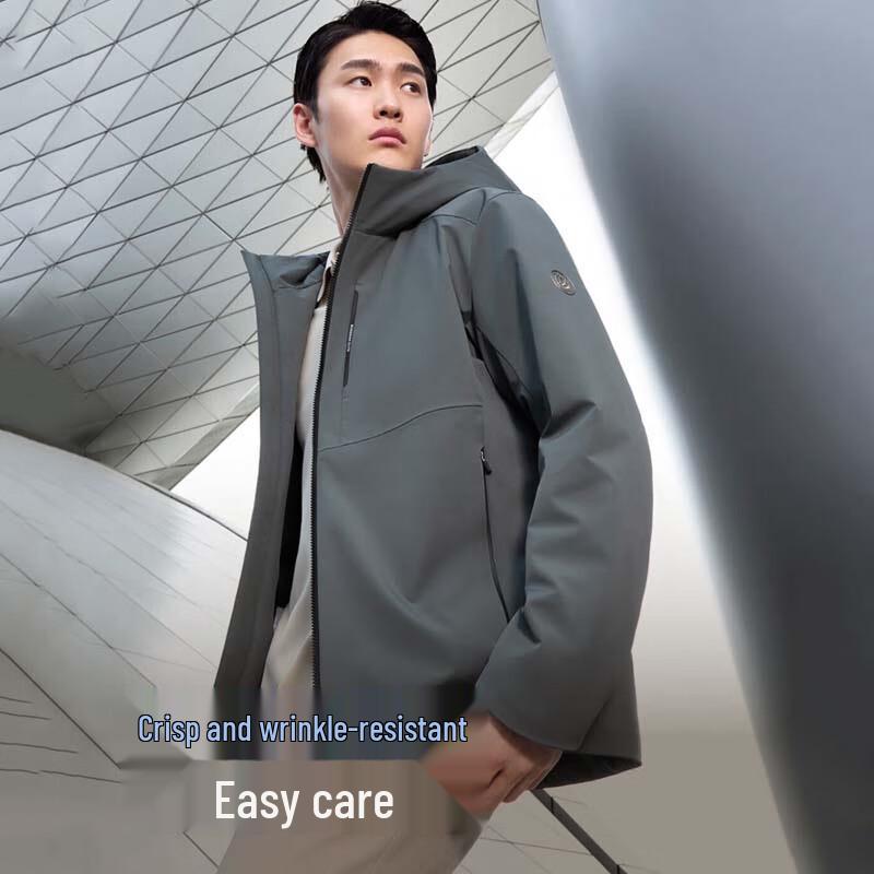 Bosideng B40134161 Men's Hooded Commuter Goose Down Jacket