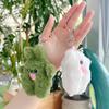 Cute Mouse Plush Pendant Girl School Bag Small Doll Accessories Girl Heart Keychain Little Snow Monster Creative Plush Toy