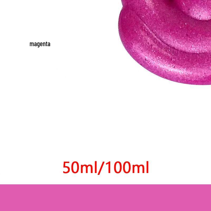 Zlatá Stříbrná Metalická Akrylová Perleťová Barva - Voděodolná, Světle Zlatá, Barvostálá pro Dětské Razítkování & Ruční Výrobky.