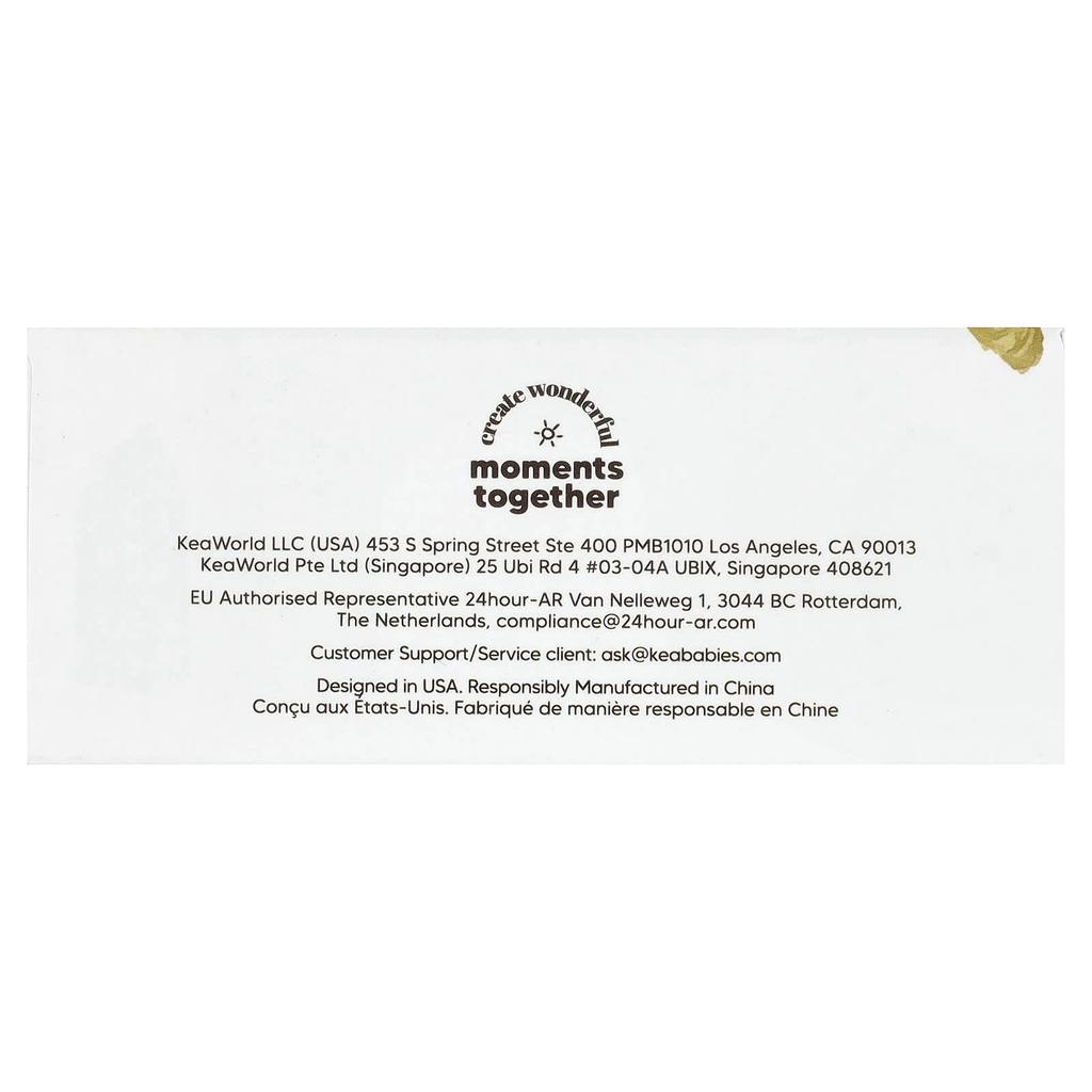 KeaBabies Baby Hairbrush and Comb Set, Dark Walnut, 3-Piece Set