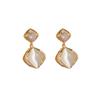 GemChic Women's New Exquisite Cat's Eye Drop Rhinestone Earrings Simple Ear Stud Needle Birthday Christmas Jewelry Gift